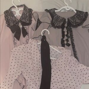 Jirai kei/ ryousangata blouse set